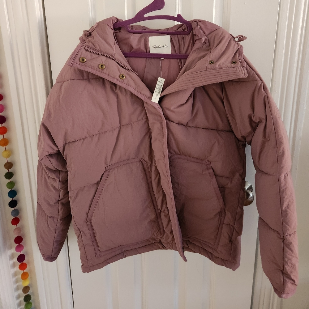 Madewell Holland Large Mauve Puffer Jacket